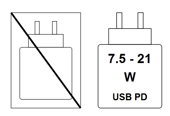 Charging device pictogram