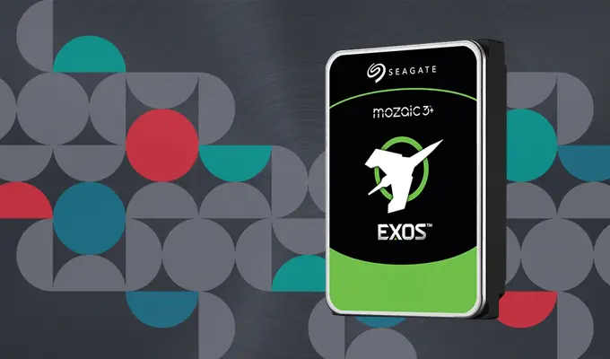 Seagate Mozaic 3+ mit Spintronic-Lesegerät der 7. Generation. Seagate Mozaic 3+ mit Spintronic-Lesegerät der 7. Generation. Icon des Spintronic-Lesegeräts.