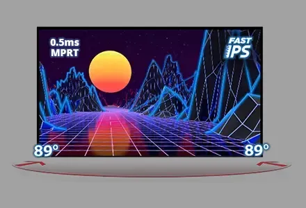 iiyama G-Master Read Eagle Monitore - Fast IPS Technologie. Visual mit einer Grafik zu FastIPS.