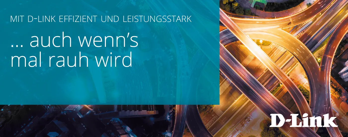 D-Link Industrie-Switches. Effizient und leistungsstark. D-Link Industrie-Switches. Effizient und leistungsstark. Visual Autobahnkreuz aus der Vogelperspektive.