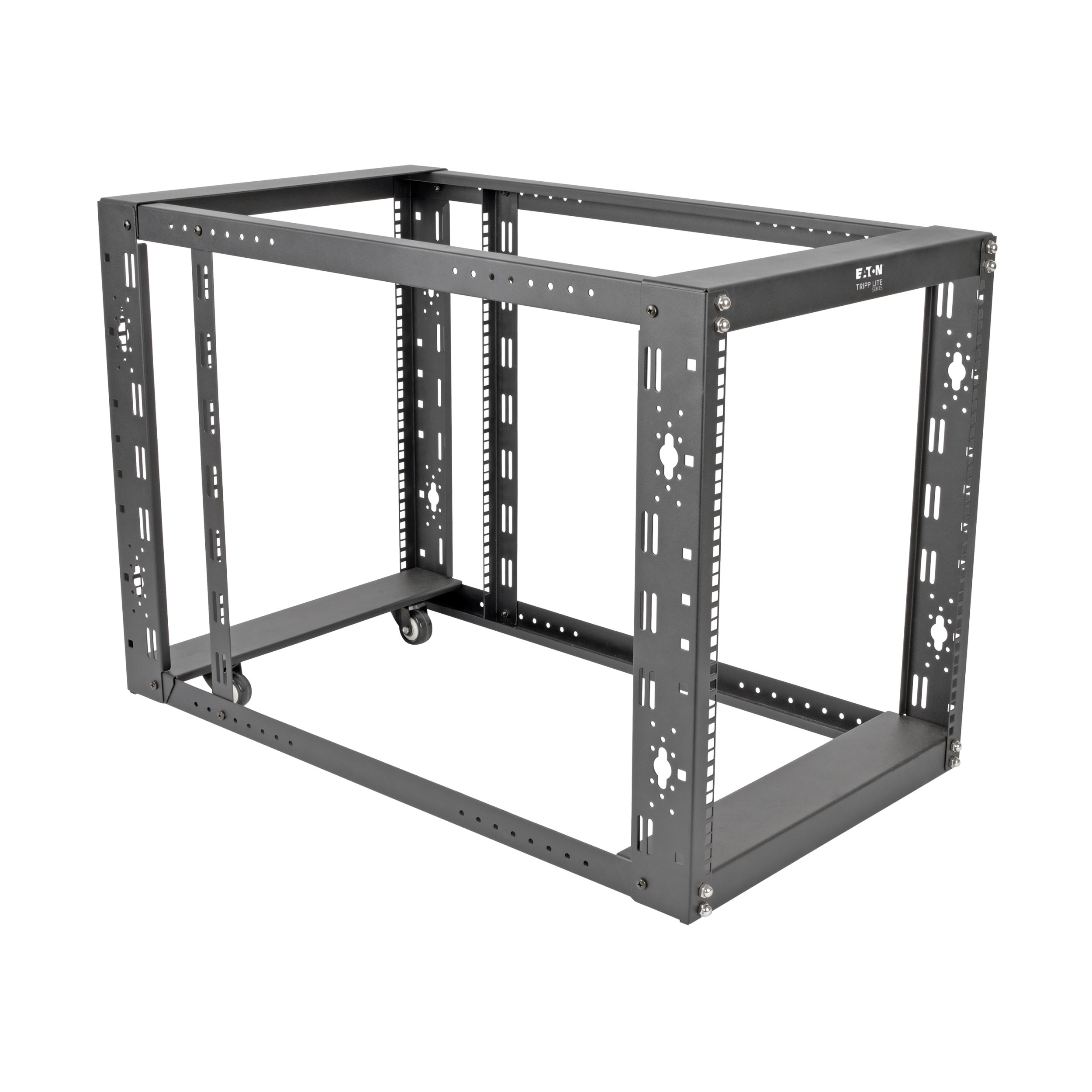 Eaton Tripp Lite Series 4-Post Open Frame Rack Cabinet Floor Standing 36 Zoll Depth Schrank offener Rahmen 4 Pfosten Schwarz 12U 48,3 cm 19 Zoll