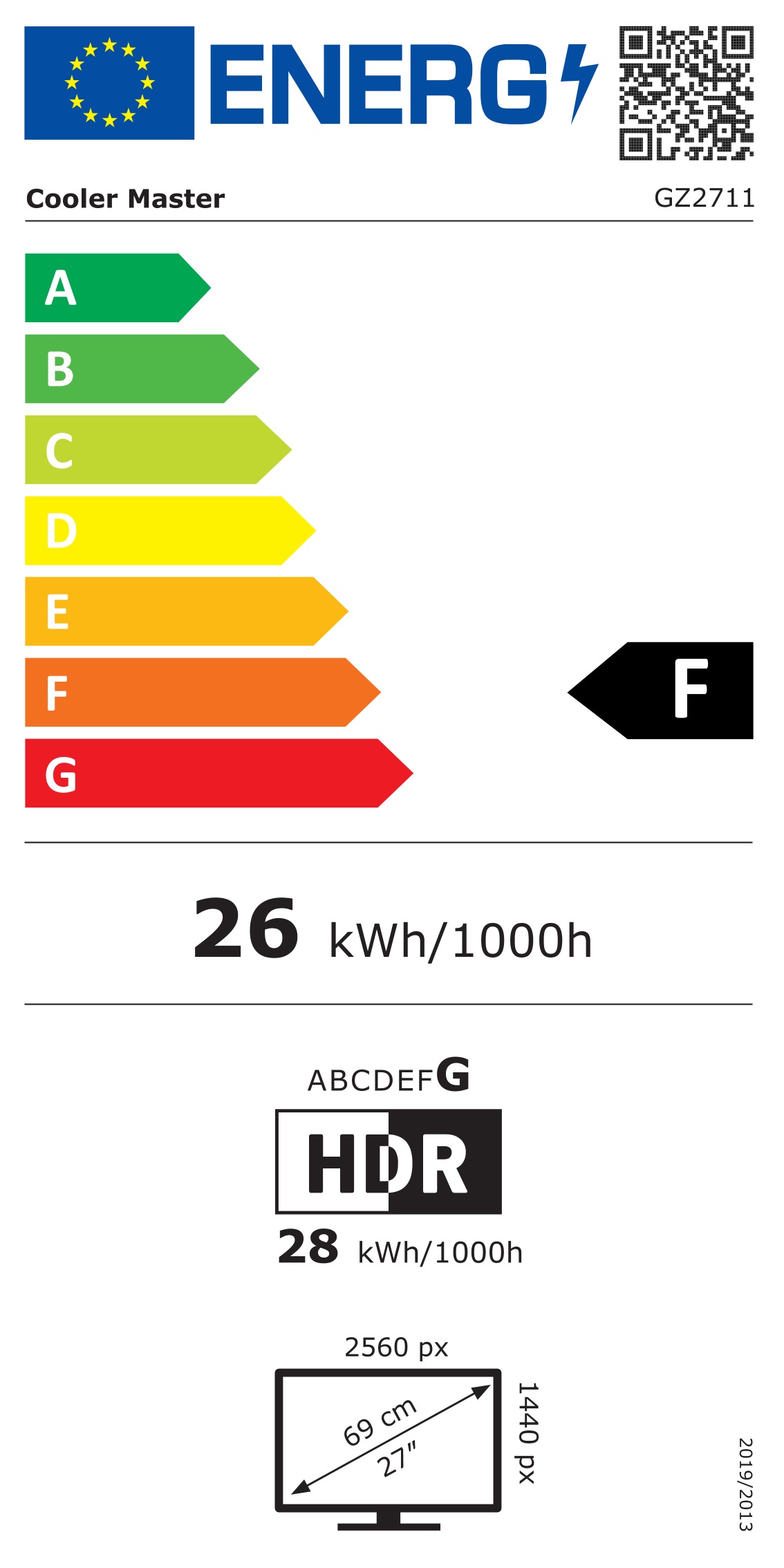 Energie-Datenblatt Cooler Master - CMI-GZ2711-EU
