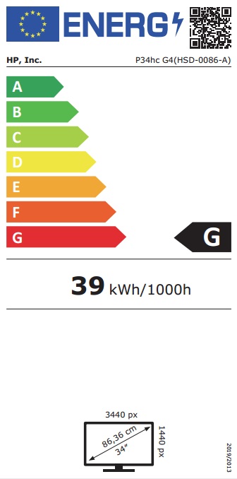 Energie-Datenblatt HP - 21Y56AA#ABB