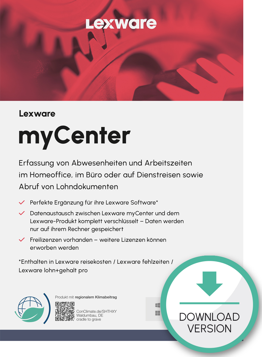 Lexware myCenter std/plus 2026 Abo-Vertrag 1 Jahr 20 Lizenzen Download Win, Deutsch (nur für Neukunden)