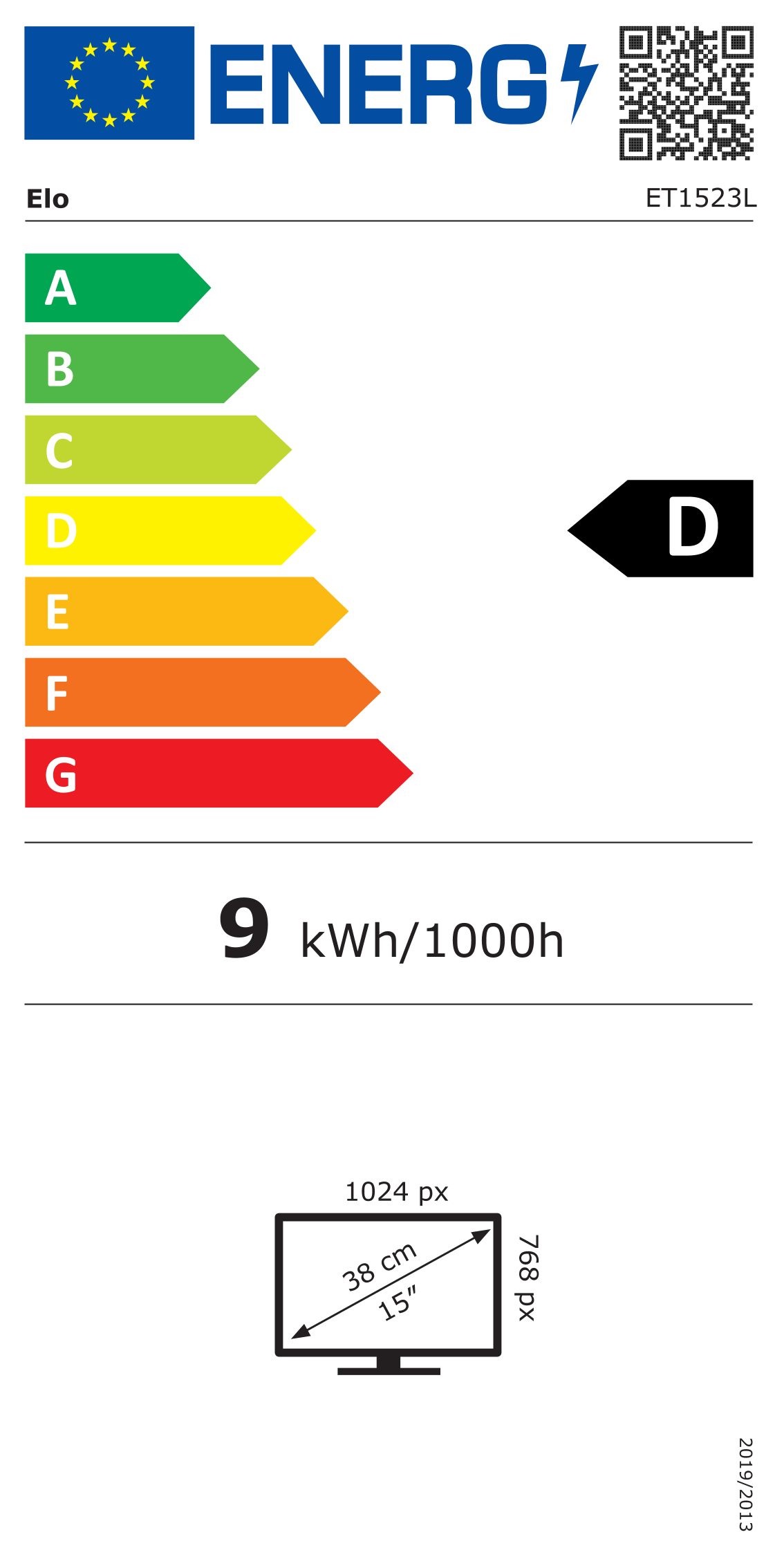 Energie-Datenblatt Elo Touch Solutions - E738607