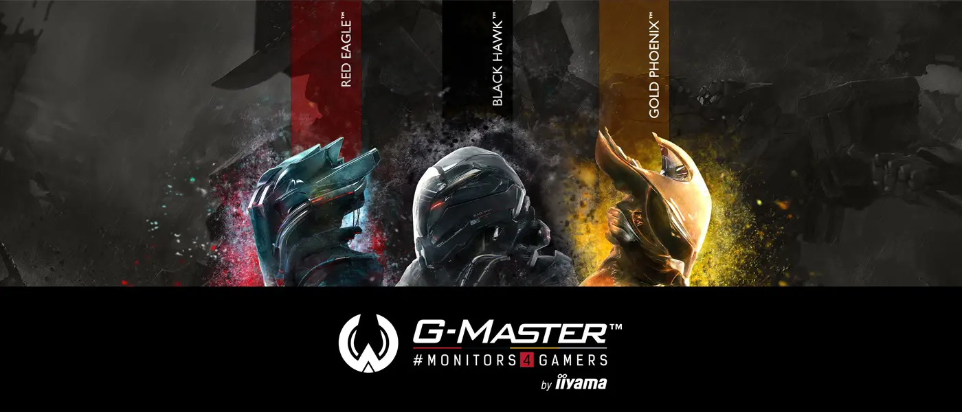 iiyama G-Master™ #monitors4gamers sind unverzichtbaren Wunderwaffen auf dem digitalen Schlachtfeld. iiyama G-Master™ #monitors4gamers sind unverzichtbaren Wunderwaffen auf dem digitalen Schlachtfeld. Visual der Monitor-Reihen.