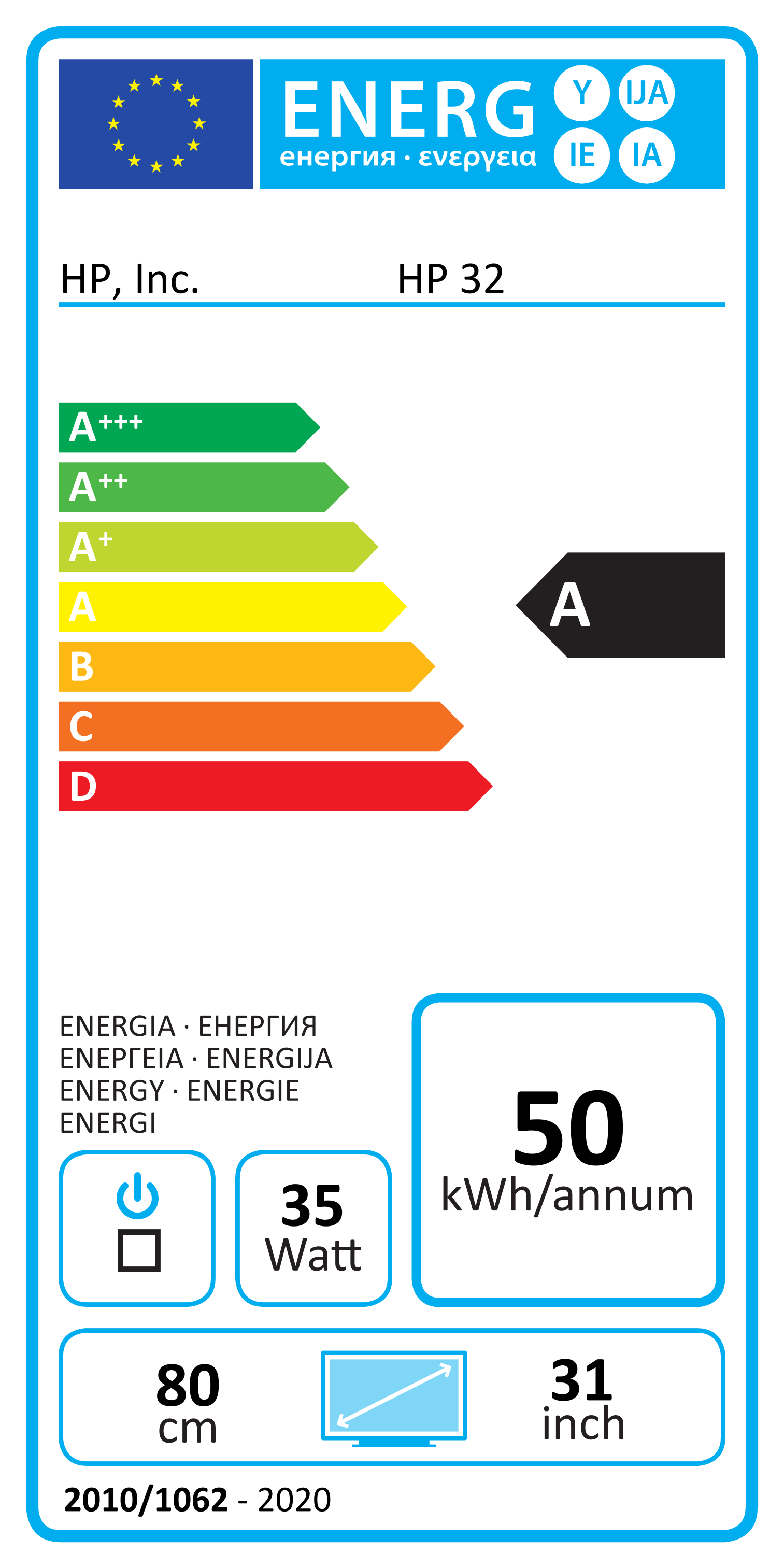 Energie-Datenblatt HP - 9U5C1AA#ABB