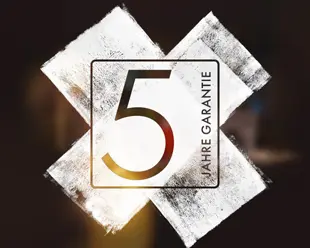 EIZO gewährt fünf Jahre Garantie. EIZO gewährt fünf Jahre Garantie. Visual 5 Jahre Garantie Logo.