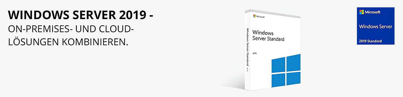Future-X Microsoft Windows Server 2019 als Basis für die Zukunft Future-X Microsoft Windows Server 2019 als Basis für die Zukunft - Windows Produkt auf hellem Hintergrund