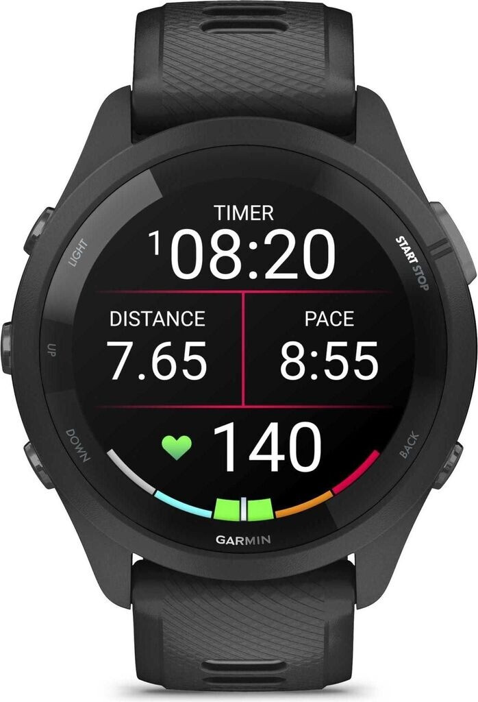 Garmin Forerunner 265 Music 3,3 cm (1.3 Zoll) AMOLED Touchscreen 8 GB GPS Schwarz
