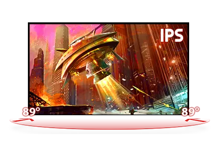 iiyama G-Master Black Hawk™ Gaming Monitore mit IPS Technologie. iiyama G-Master Black Hawk™ Gaming Monitore mit IPS Technologie. Visual futuristisches Raumschiff hebt ab.