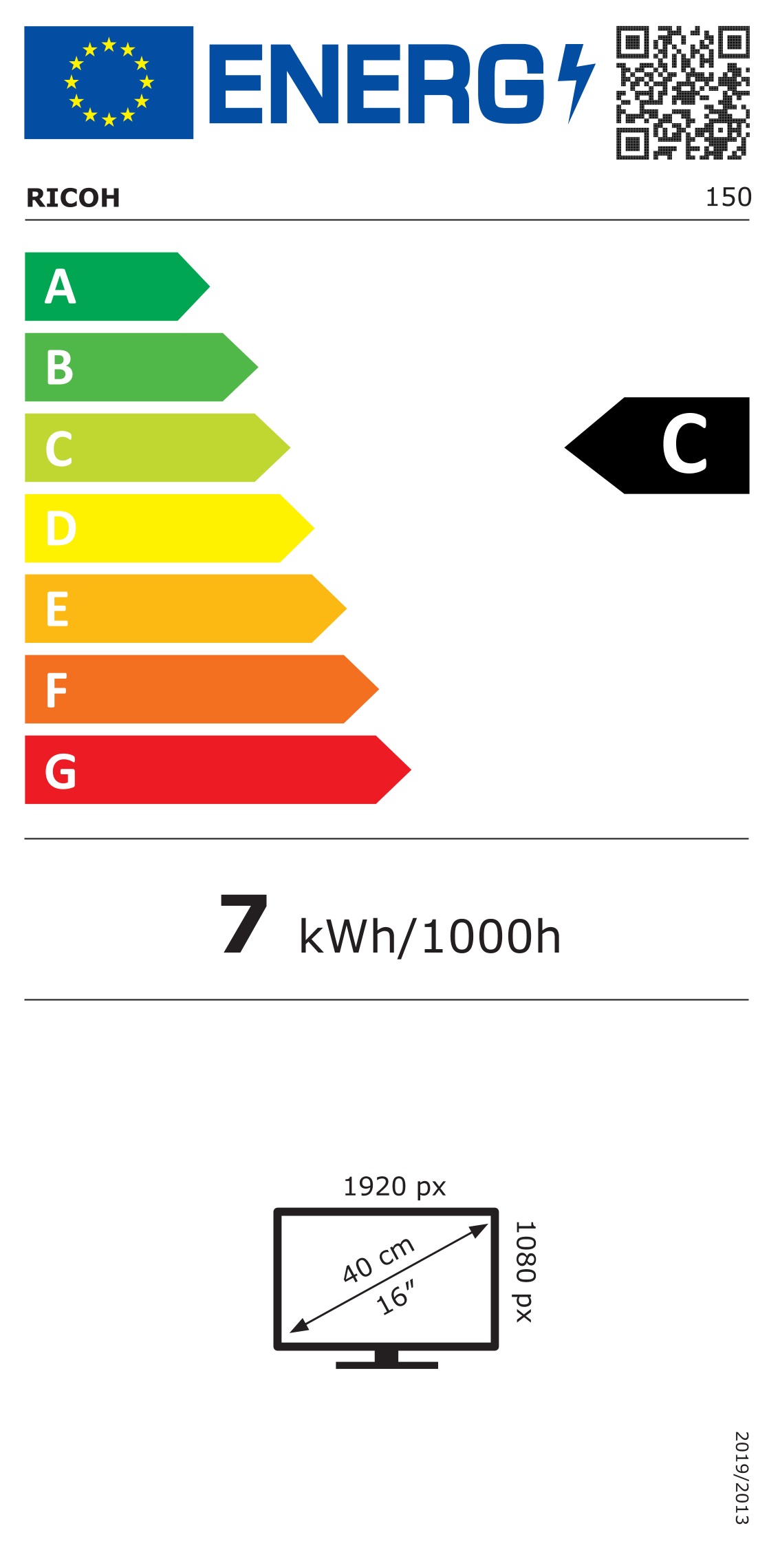 Energie-Datenblatt Ricoh - 514909