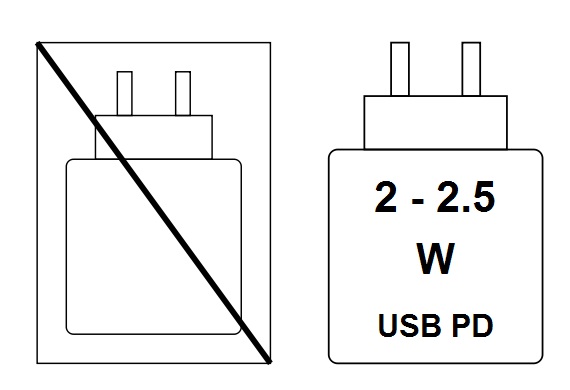 Charging device pictogram