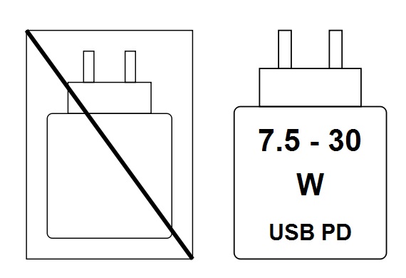 Charging device pictogram