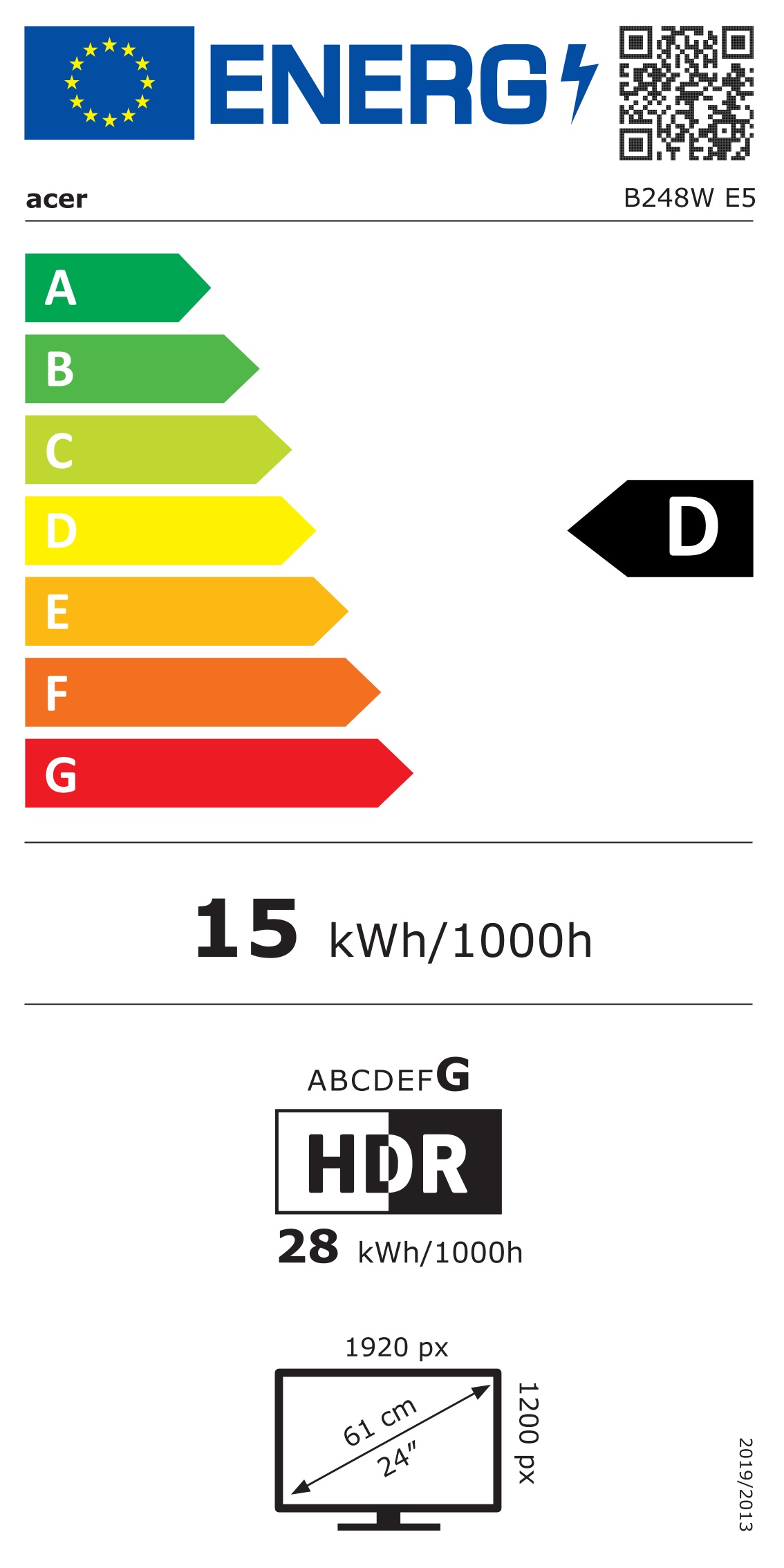 Energie-Datenblatt Acer - UM.FB8EE.501