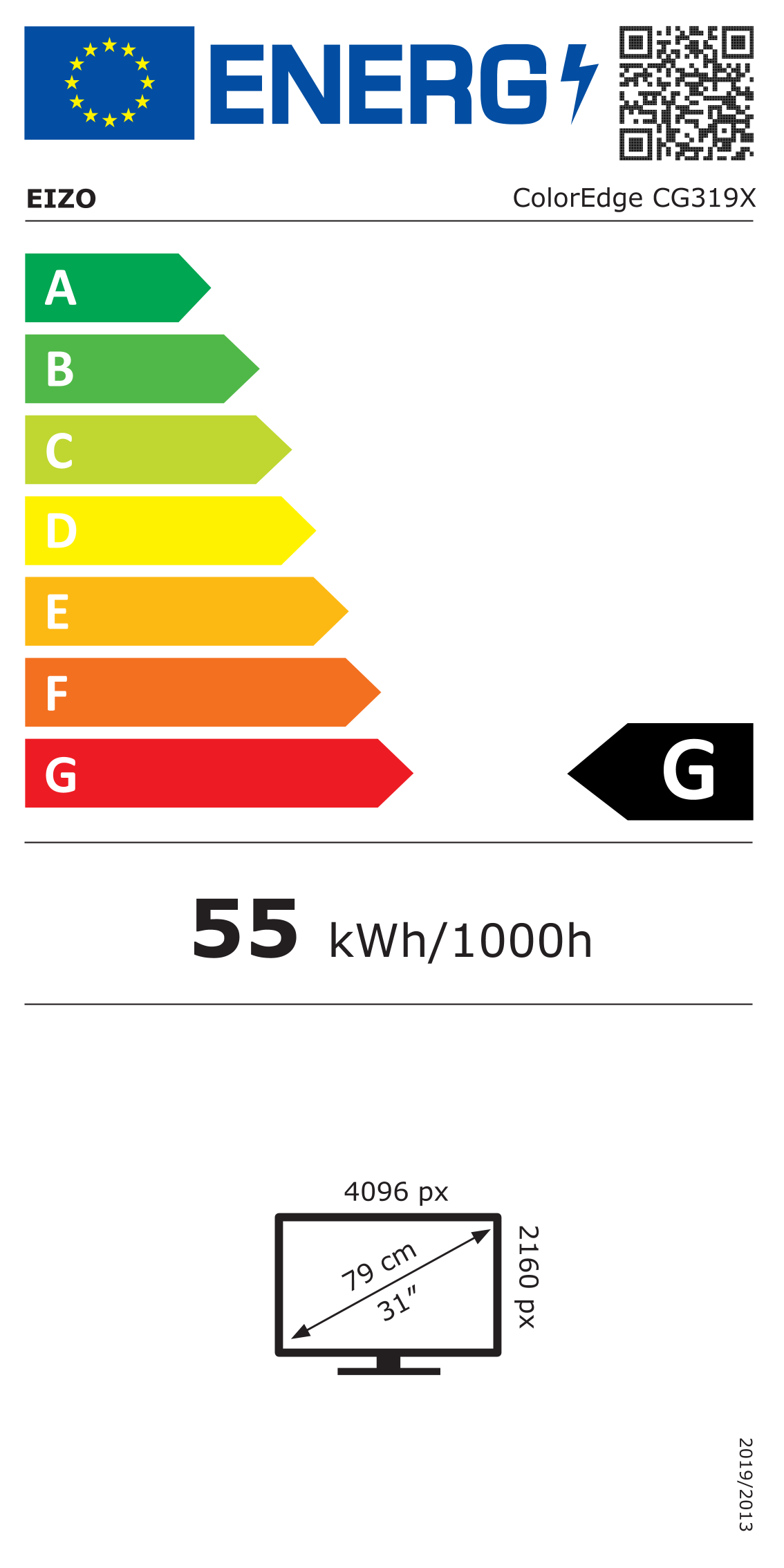 Energie-Datenblatt EIZO - CG319X