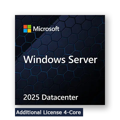 Microsoft Windows Server 2025 Datacenter Additional License (4 core) (No Media/Key)