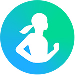 Samsung Galaxy S24 Serie – mit Samsung Health zu mehr Fitness und Wohlbefinden. Samsung Galaxy S24 Serie – mit Samsung Health zu mehr Fitness und Wohlbefinden. Icon Sportlerin auf blau-grünem Hintergrund.