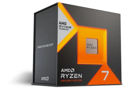 AMD Ryzen™ 7 7800X3D – der dominierende Gaming-Prozessor mit AMD 3D V-Cache™-Technologie. AMD Ryzen™ 7 7800X3D – der dominierende Gaming-Prozessor mit AMD 3D V-Cache™-Technologie. Visual Packshot.