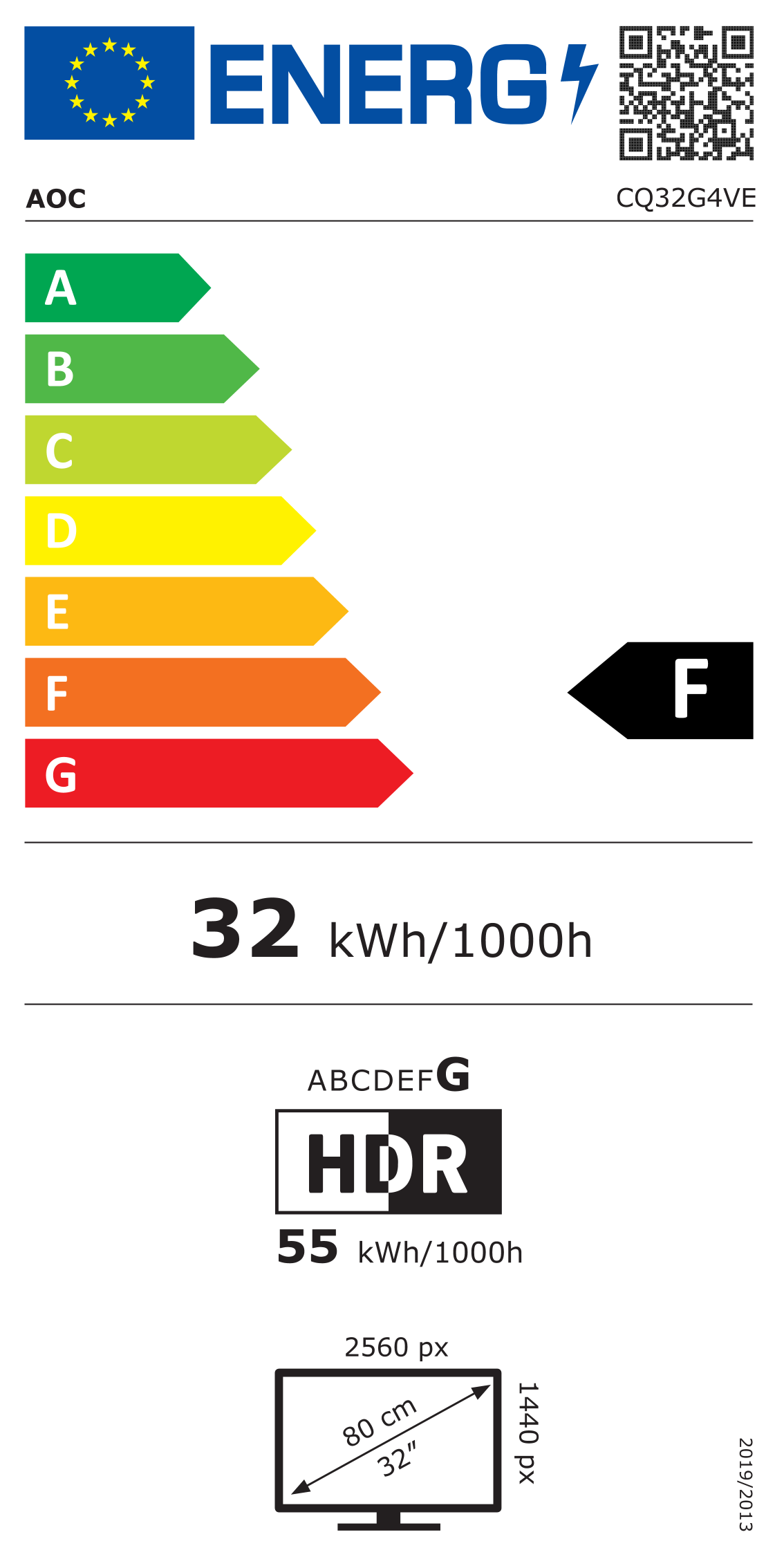 Energie-Datenblatt AOC - CQ32G4VE