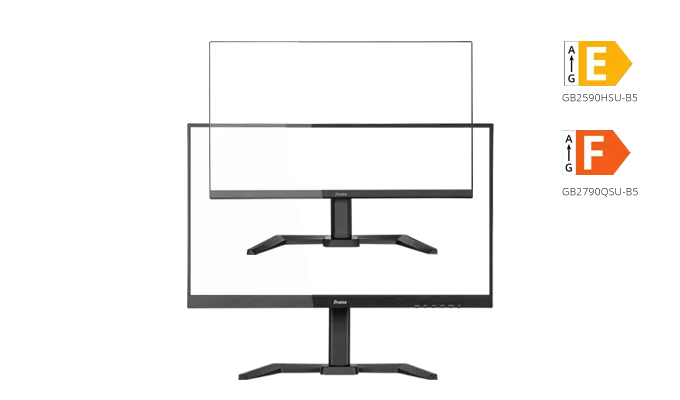 iiyama G-Master Gold Phoenix Monitore. iiyama G-Master Gold Phoenix Monitore. Grafik der Displays ohne Hintergrund.