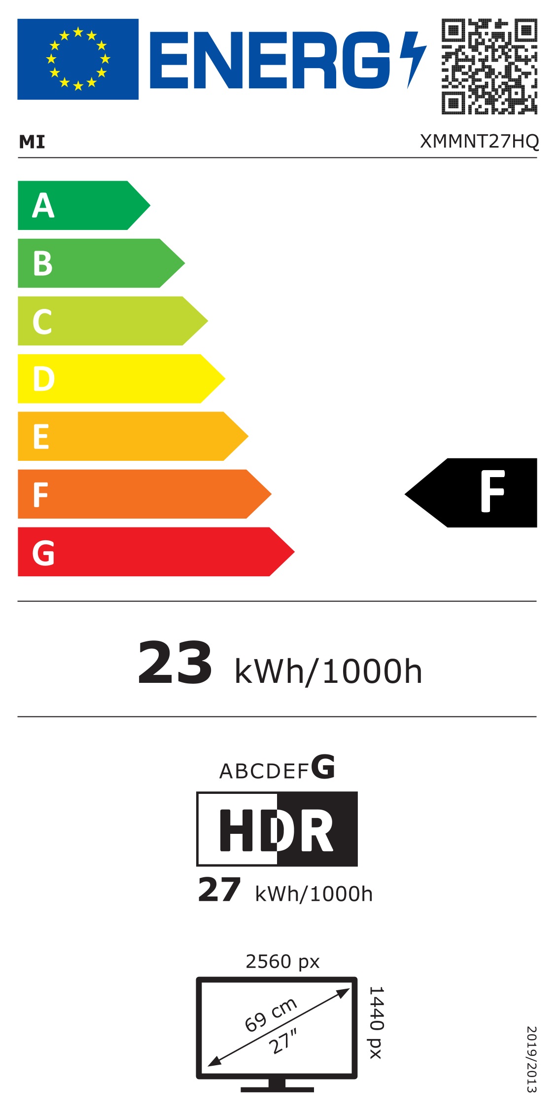 Energie-Datenblatt Xiaomi - BHR5039GL