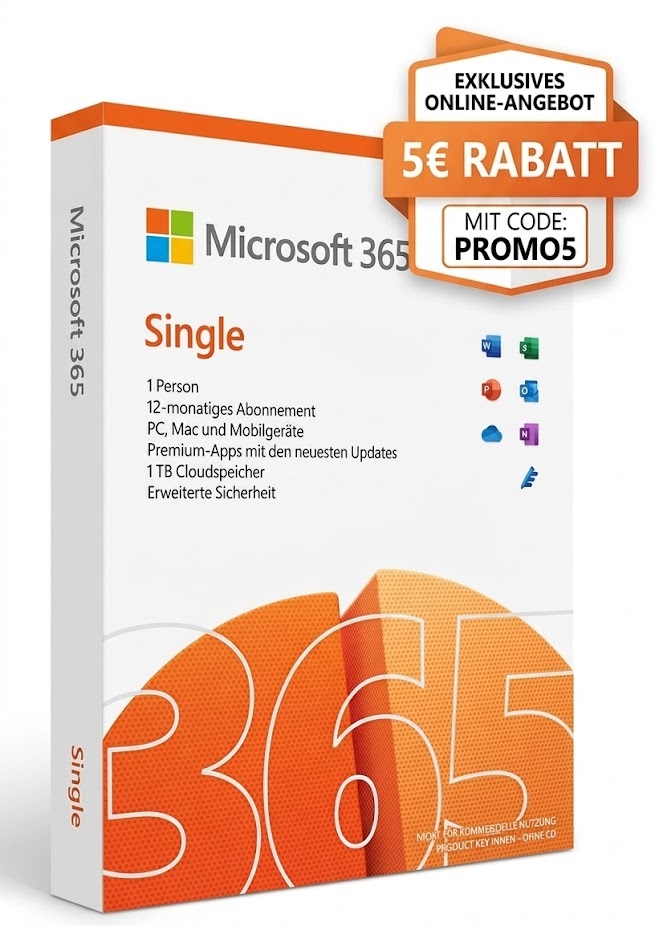 Microsoft Office 365 Single 1 Benutzer 1 Jahr Max. 2 Stück Pro Kunde ESD Download