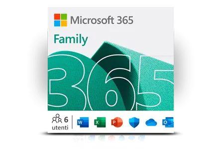 Entdecken Sie unsere Black Week Deals aus der Kategorie Software. Visual der Microsoft Lizenz M365 Family.