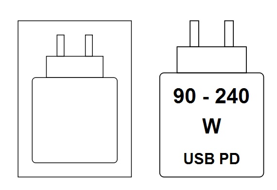 Charging device pictogram