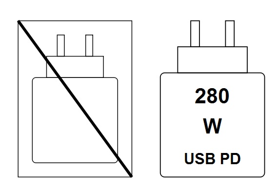 Charging device pictogram