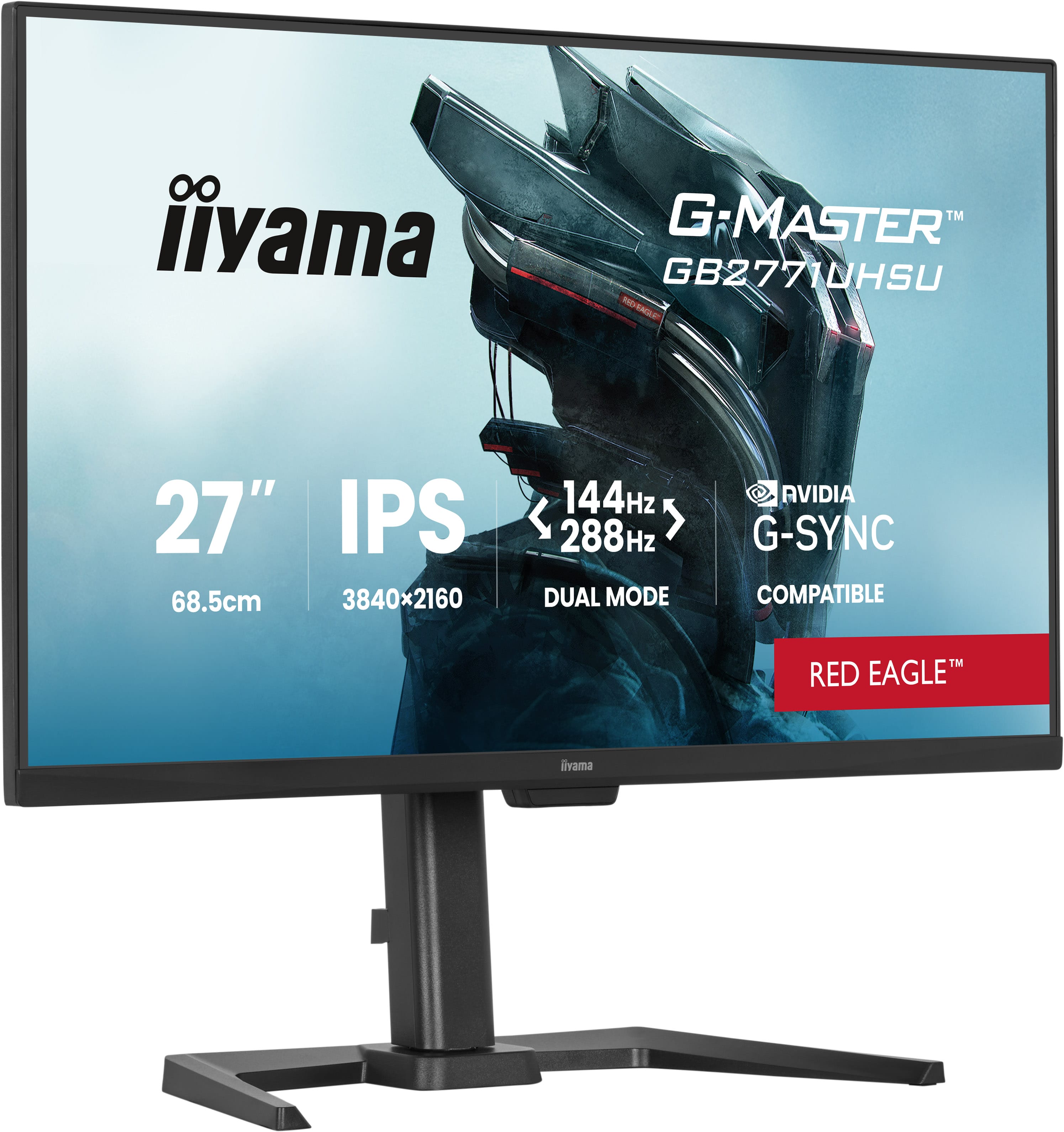 iiyama G-Master GB2771UHSU‑B1 Gaming Monitor – Produktbild Rechts