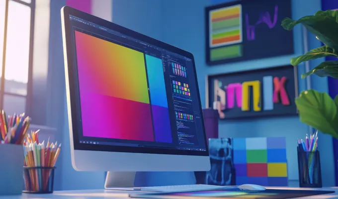 Für Grafiker, Designer und Kreative sind die Monitore von Marken wie Eizo oder BenQ die erste Wahl. Für Grafiker, Designer und Kreative sind die Monitore von Marken wie Eizo oder BenQ die erste Wahl. Foto eines Monitors mit der Darstellung von Grafikarbeiten.