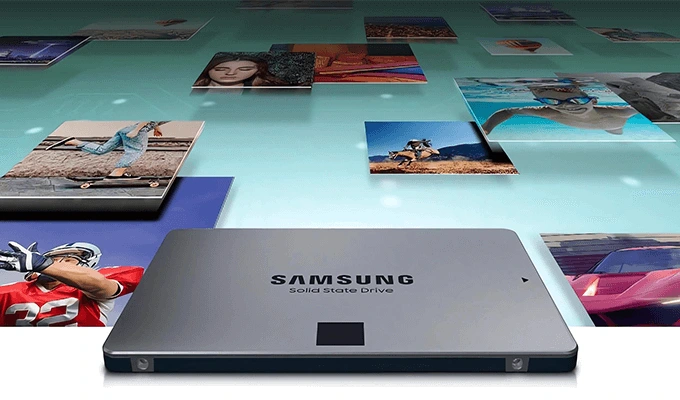 Samsung SSD 870 QVO - Mehr Speicher, mehr Möglichkeiten. Samsung SSD 870 QVO - Mehr Speicher, mehr Möglichkeiten. Visual Produkt.