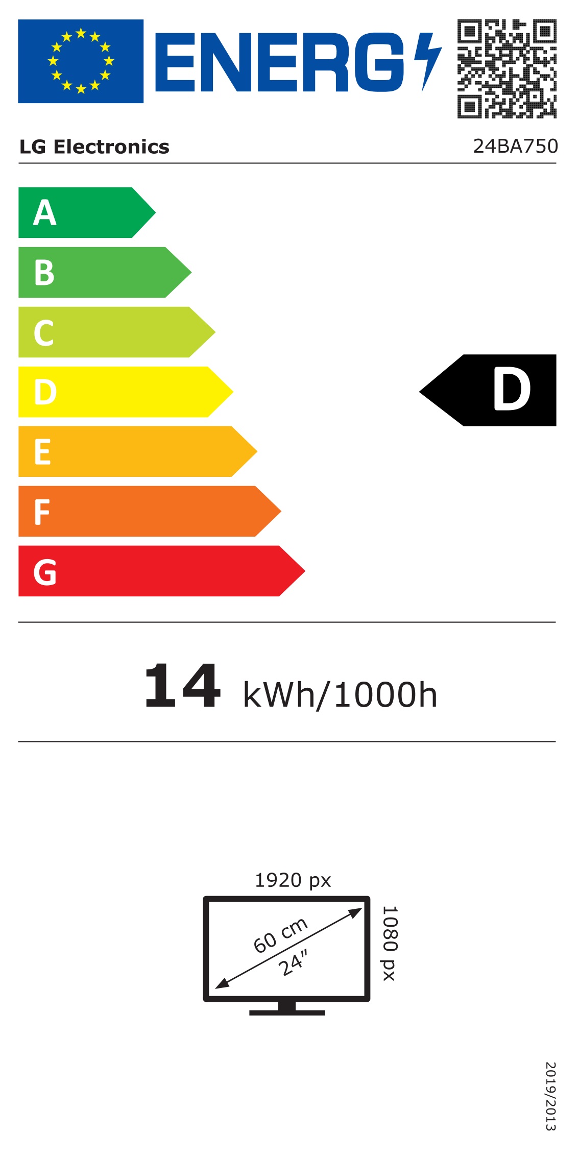 Energie-Datenblatt LG - 24BA750-B