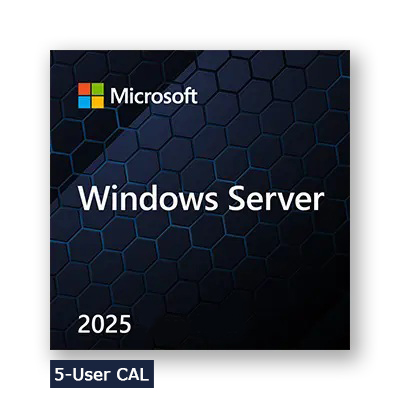Microsoft Windows Server 2025 5 User / Benutzer CAL SB/OEM, Deutsch Microsoft Windows Server 2025 5 User / Benutzer CAL SB/OEM, Deutsch