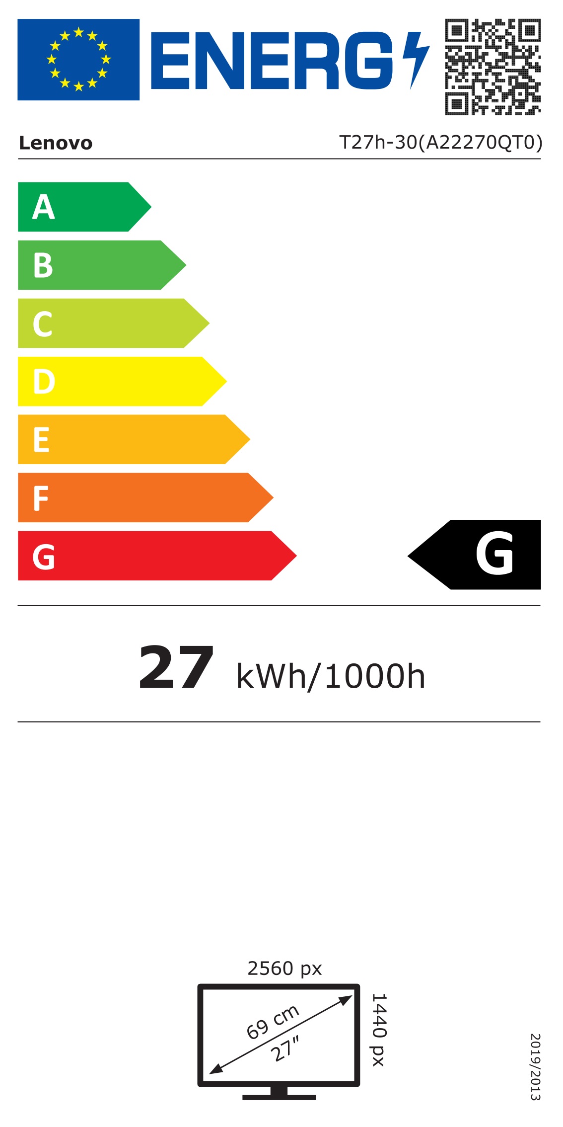 Energie-Datenblatt Lenovo - 63A3GAT1EU