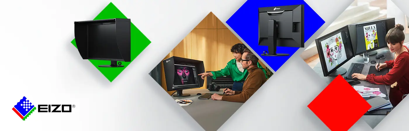 EIZO ColorEdge – professionelle Grafik-Monitore. EIZO ColorEdge – professionelle Grafik-Monitore. Visual verschiedener Einsatzgebiete wie Office und Foto-Design.