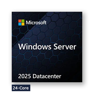 Microsoft Windows Server Datacenter 2025 64Bit 24 Core DVD SB/OEM, Deutsch
