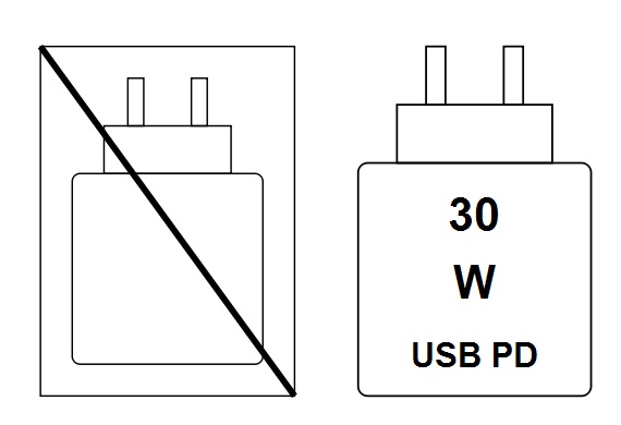 Charging device pictogram