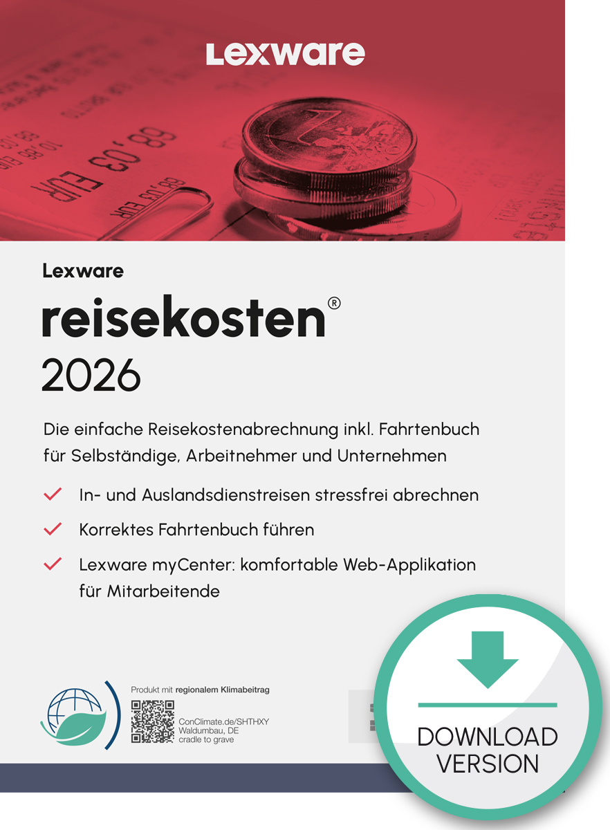 Lexware reisekosten 2026 Abo-Vertrag 1 Jahr 1 Benutzer Download Win, Deutsch (nur für Neukunden)