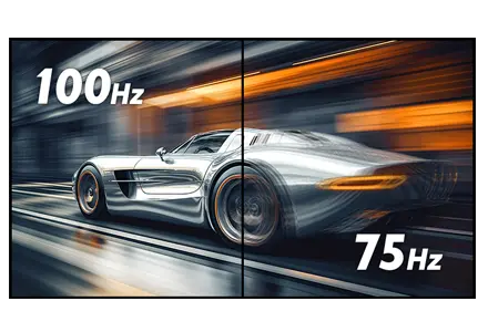 iiyama G-Master Black Hawk™ Gaming Monitore mit einer Bildwiederholfrequenz von 100 Hz. iiyama G-Master Black Hawk™ Gaming Monitore mit einer Bildwiederholfrequenz von 100 Hz. Visual 100 Hz silberner Rennwagen auf dunklem Hintergrund.
