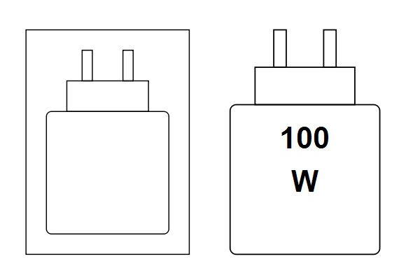 Charging device pictogram