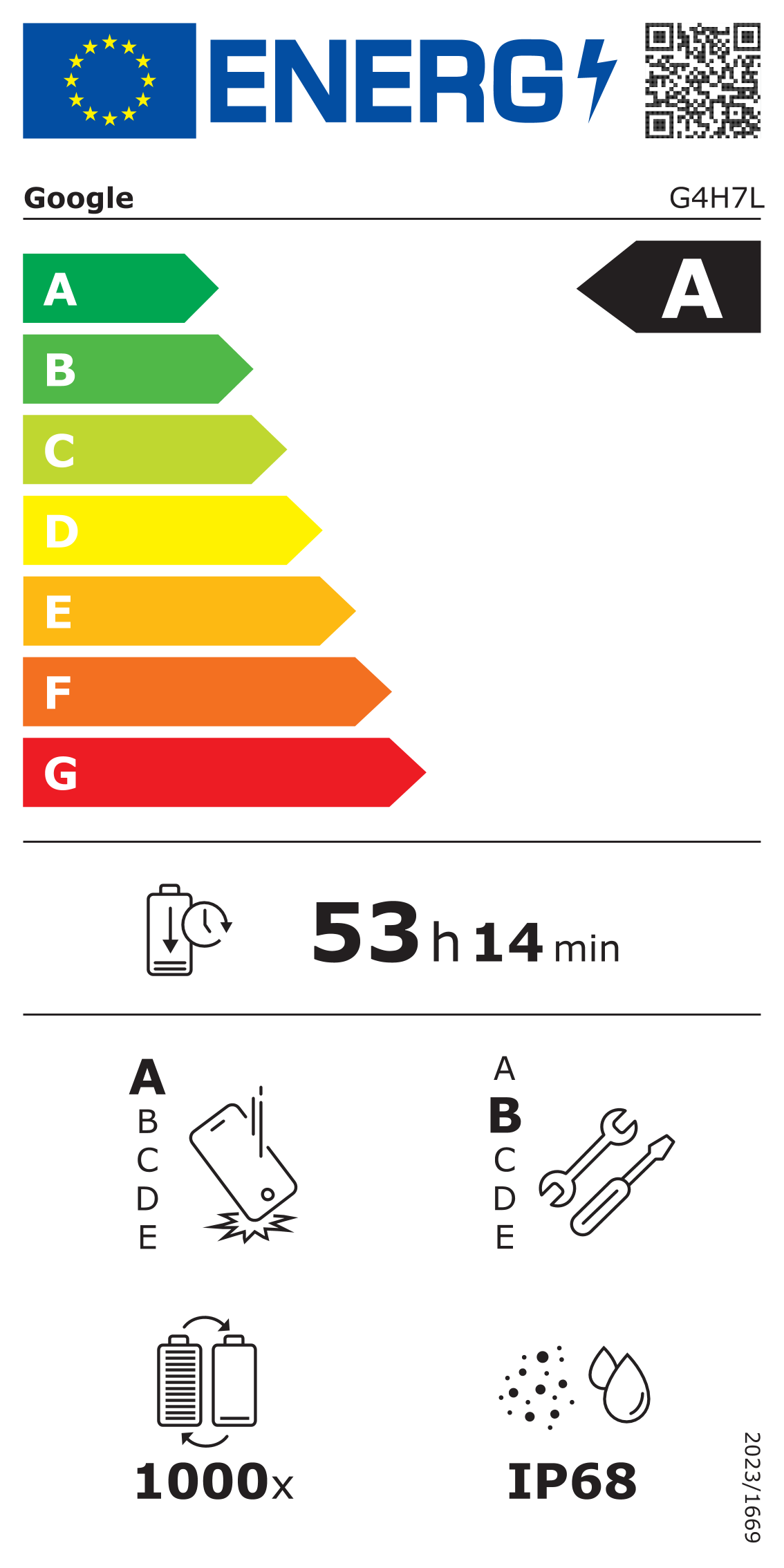 Energie-Datenblatt Google - GA09561-GB
