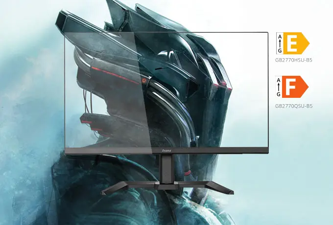 iiyama G-Master Red Eagle™ GB2770HSU-B5 - 27" (68,6 cm) Display mit nur 0,8 ms MPRT Reaktionszeit und 165 Hz Bildwiederholfrequenz. iiyama G-Master Red Eagle™ GB2770HSU-B5 - 27" (68,6 cm) Display mit nur 0,8 ms MPRT Reaktionszeit und 165 Hz Bildwiederholfrequenz. Visual Rendergrafik des Maskottchens der Red Eagle Reihe.