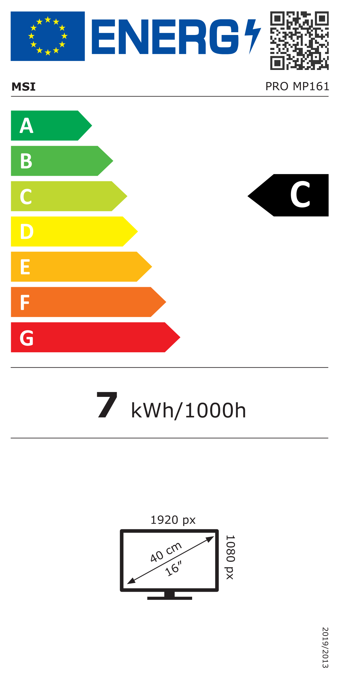 Energie-Datenblatt MSI - 9S6-3PB70H-021