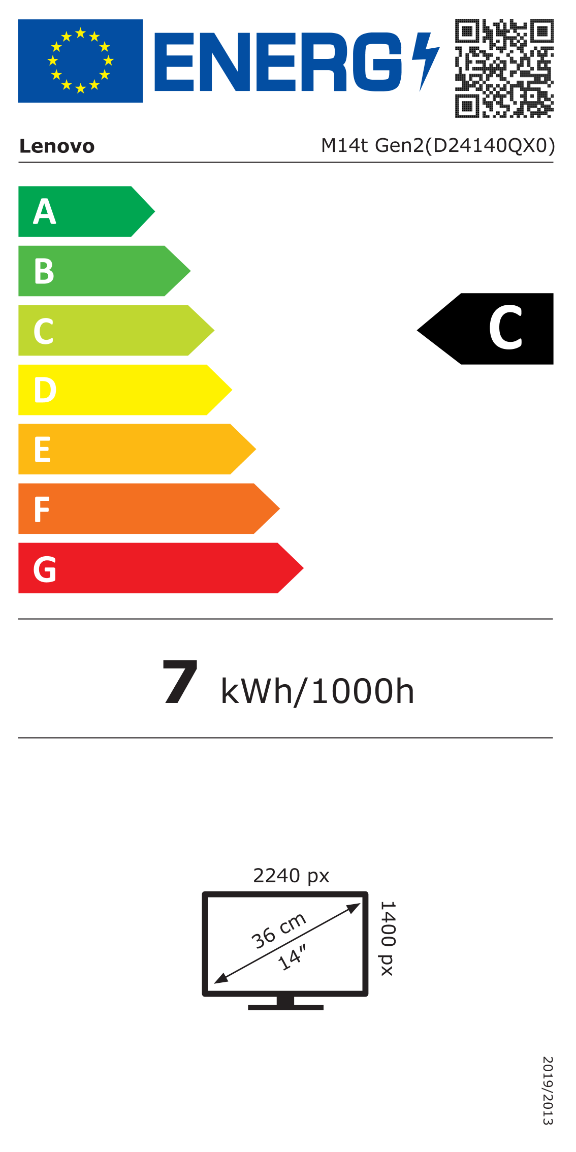 Energie-Datenblatt Lenovo - 63FDUAT6WL_BWARE